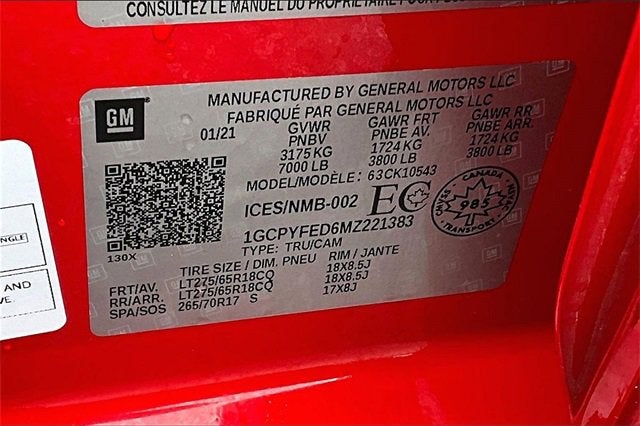 2021 Chevrolet Silverado 1500 LT Trail Boss