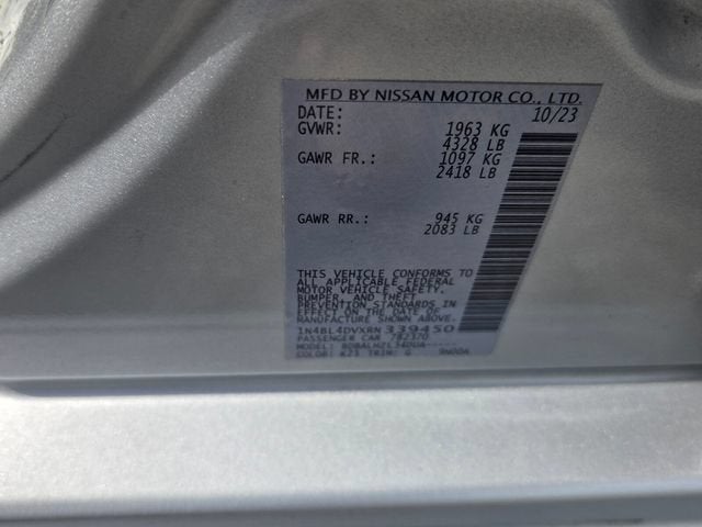 2024 Nissan Altima 2.5 SV