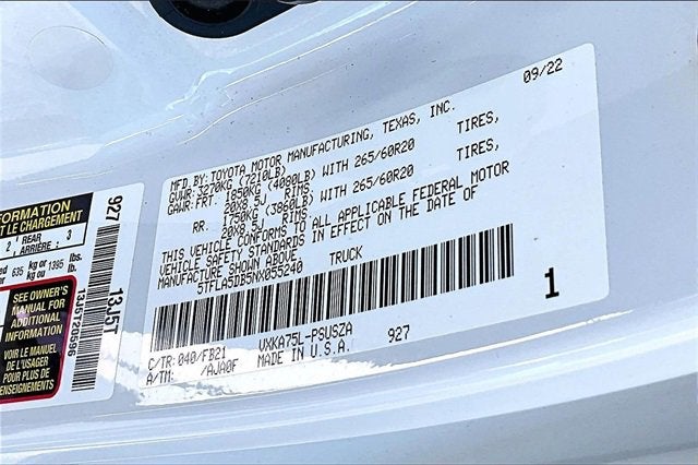 2022 Toyota Tundra 4WD SR5