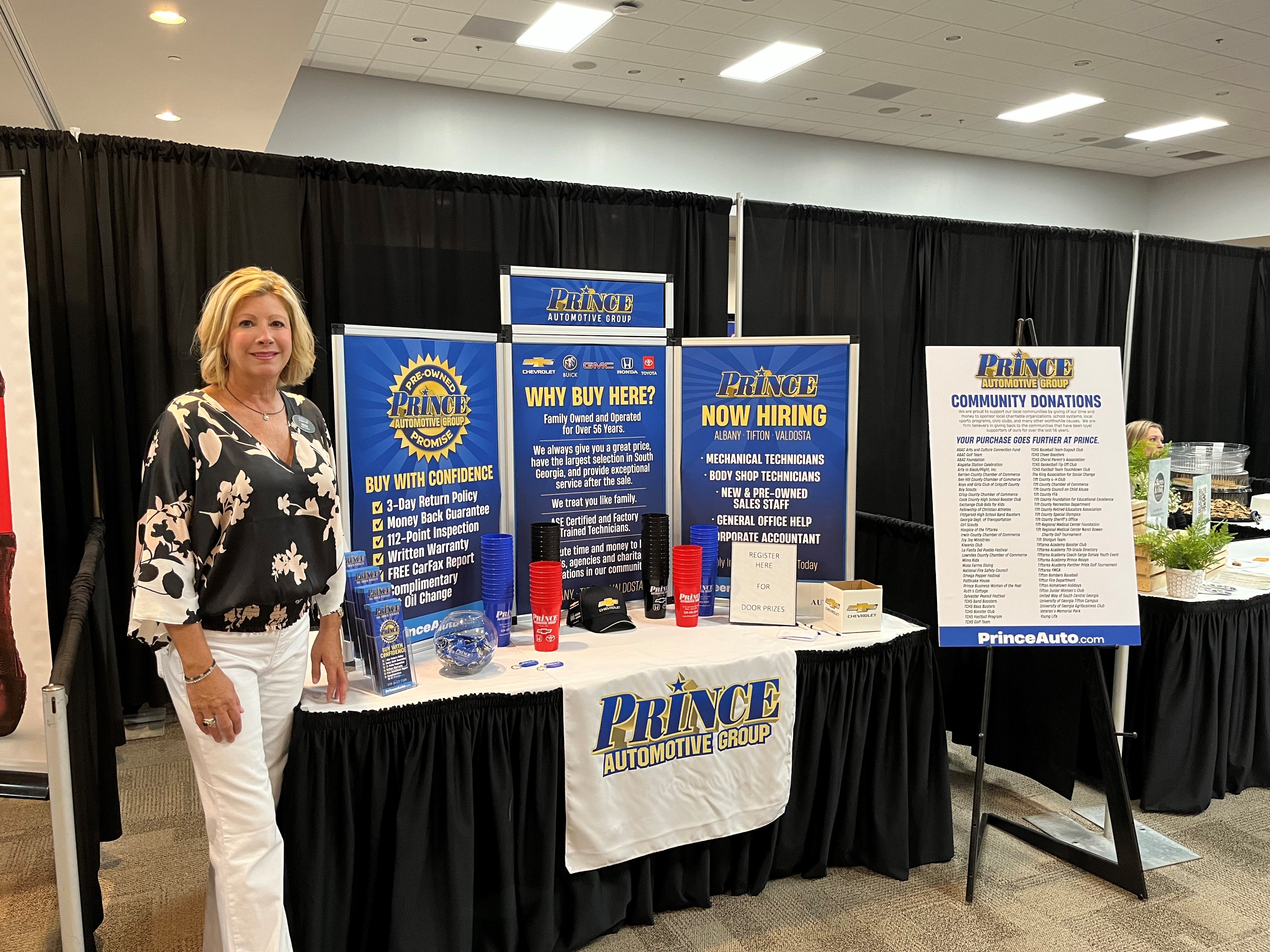 Prince Toyota participating in the Tifton-Tift County Chamber of Commerce Expo in 2022