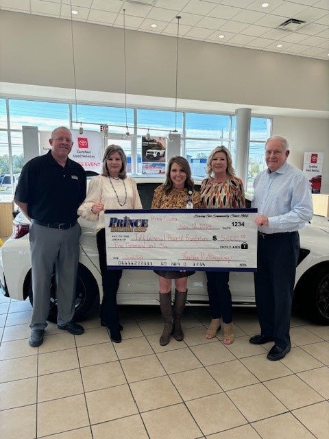 Prince Toyota supporting the Tift Regional Medical Center Foundation in 2024