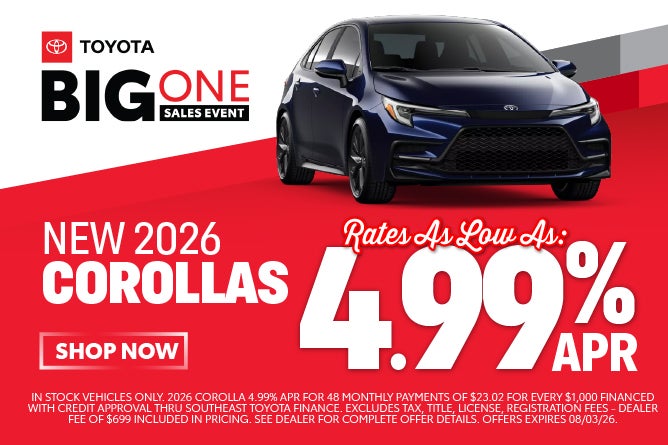2026 COROLLA OFFERS